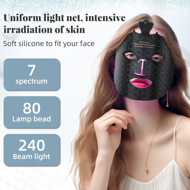 LED Maska Pro 7 Kolorów